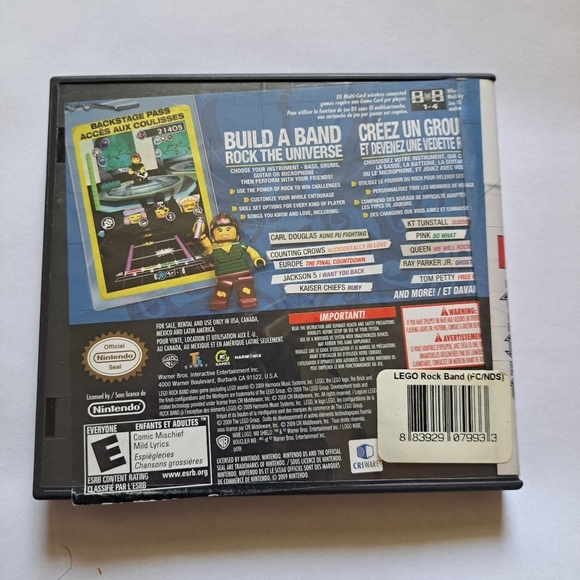 Nintendo DS Lego rockband game and case video game - Picture 3 of 8